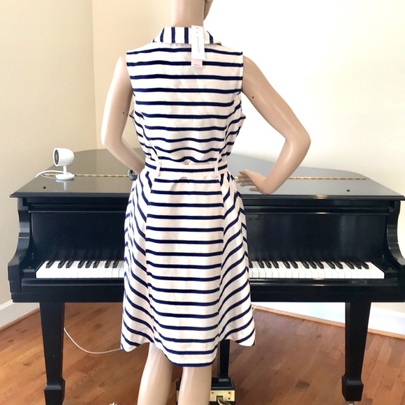 NWT Banana Republic stripe trench wrap dress - Picture 8 of 8